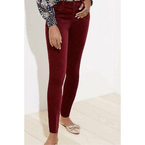 LOFT Burgundy Velvet Pants